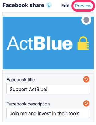 Social share preview
